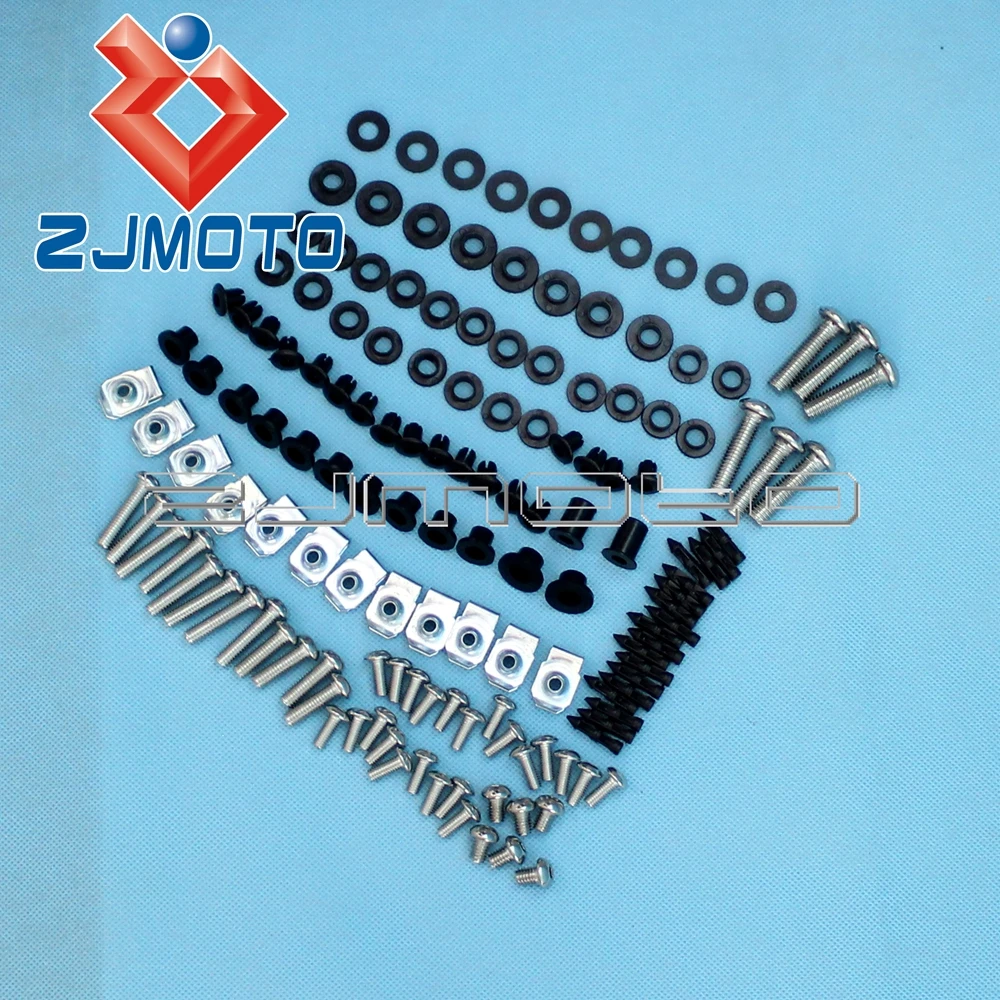 

Motorcycle Complete Black Fairing Bolt Kit Body Screws Fasteners For Suzuki Hayabusa GSXR 1300 GSX-R1300 1999-2007