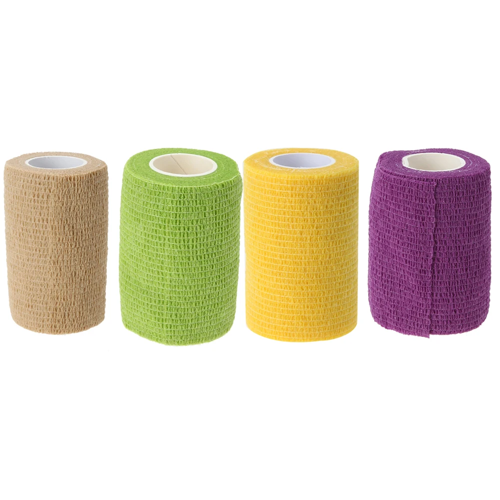 Athletic Medical Tape Sports Stretchable Elastic Self adhesive Cotton Roll Bandage Strap Wrap