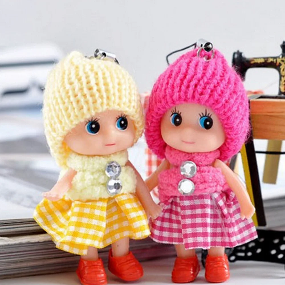

2Pcs/lot Cute Mini Dolls Plush Animals Kids Baby Cartoon Movie Plush Toys Pendant Gift For Girls Boys Toy Random Color