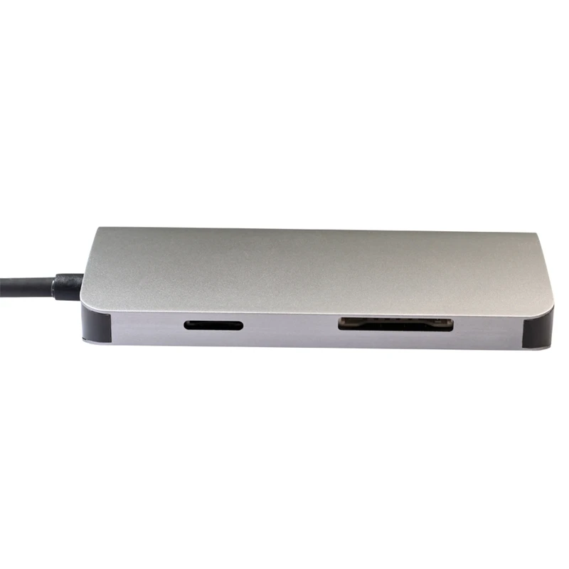 8 в 1 Usb 3,0 type-C концентратор для Ethernet+ 4K видео Hdmi Pd Rj45+ адаптер для зарядного порта+ слот Sd/Micro-SD для Macbook Iphone Huawe