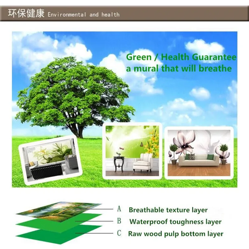 Custom wallpaper hand-painted forest landscape retro modern minimalist background wall painting high-grade waterproof material Custom wallpaper hand-painted forest landscape retro modern minimalist background wall painting high-grade waterproof material