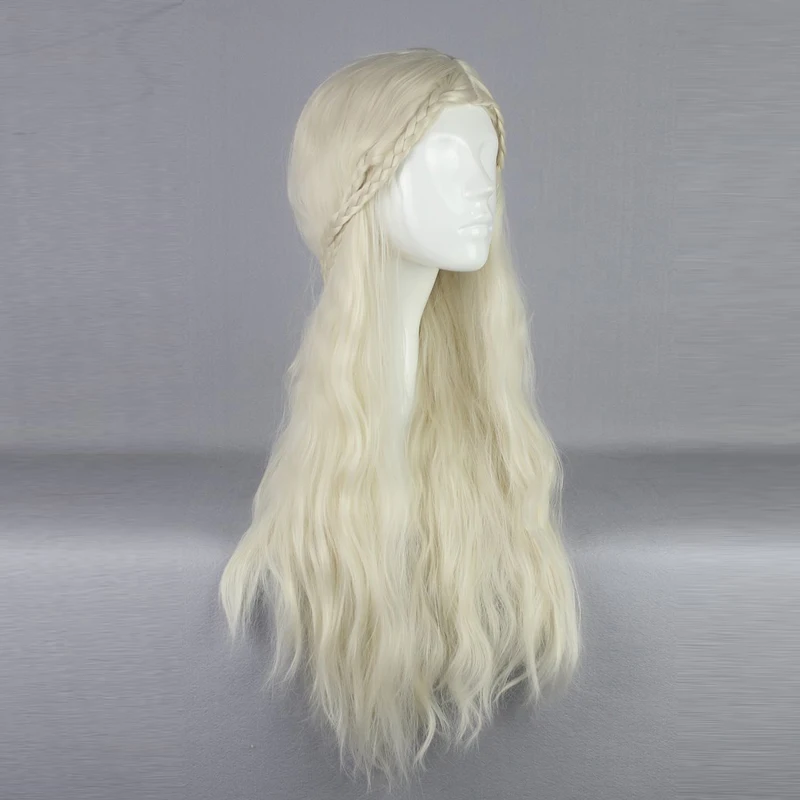 MCOSER 75 cm Longo Encaracolado Sintético Cosplay