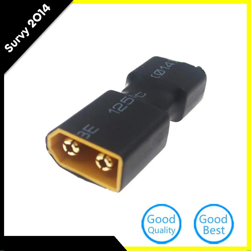 

Practical RC XT60 Male To Plug Female T Connector Adapter Car Lithium Battery