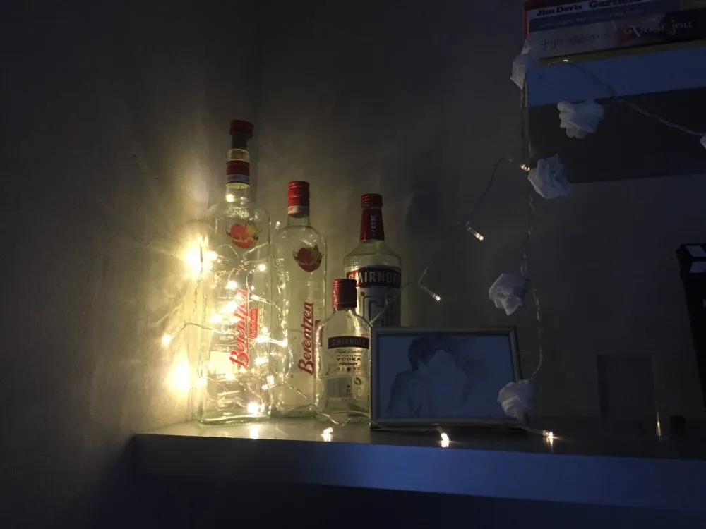 2 м светодио дный светодиодная гирлянда медная проволока Corker String Fairy Lights для стеклянного ремесла бутылка год/Рождество/валентинки Свадебные украшения Ra