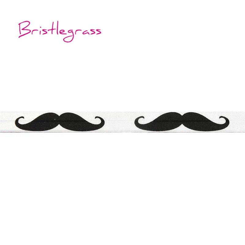BRISTLEGRASS 100 ярдов рулон 5/8 &quot15 мм черный усы печати сложить на резинки FOE спандекс