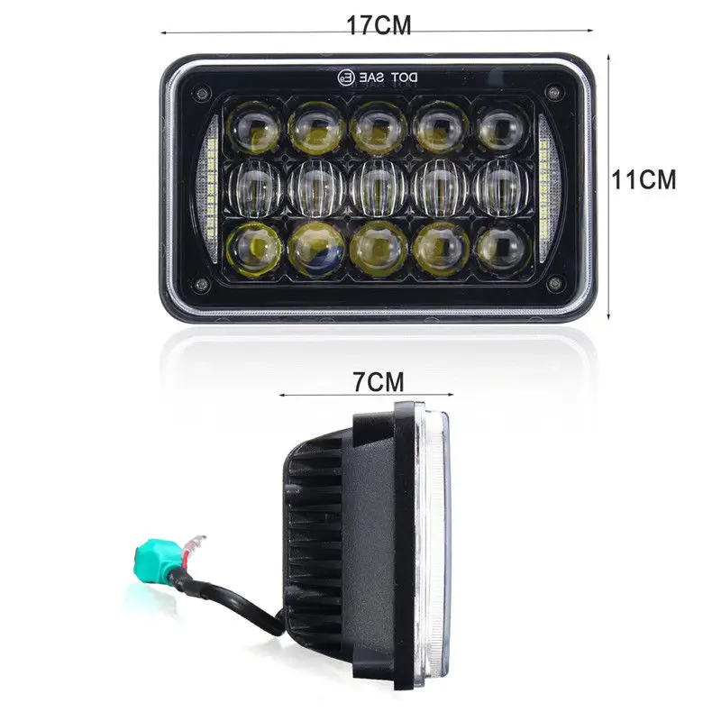 Wholesale Led Headlight Sealed Beam 4X6 Inch Rectangle Led Headlight For Truck Jeep Cherokee Xj (21)
