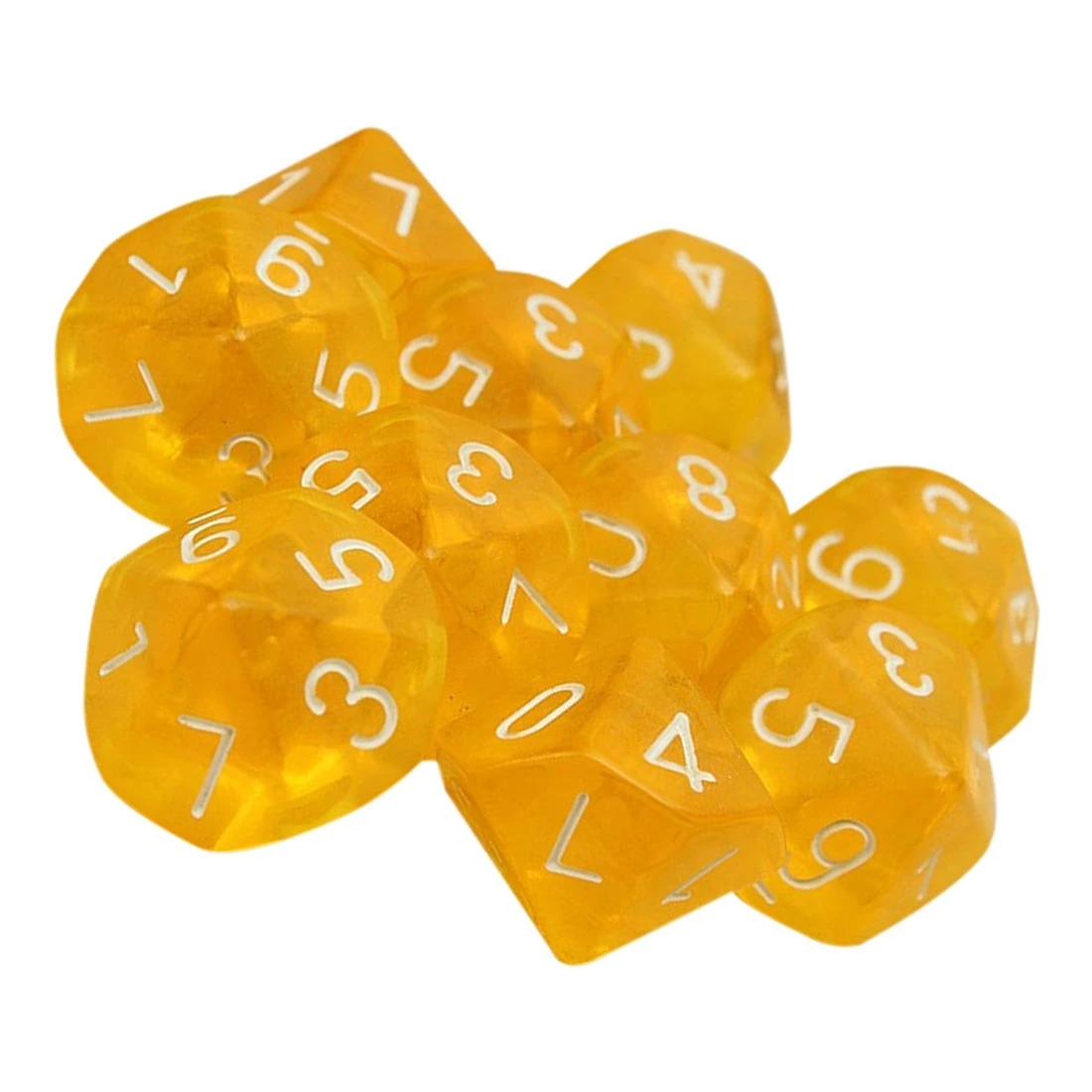 Buy 5Set Sale 10 Dices D10 Ten Sided Gem Dice Die for