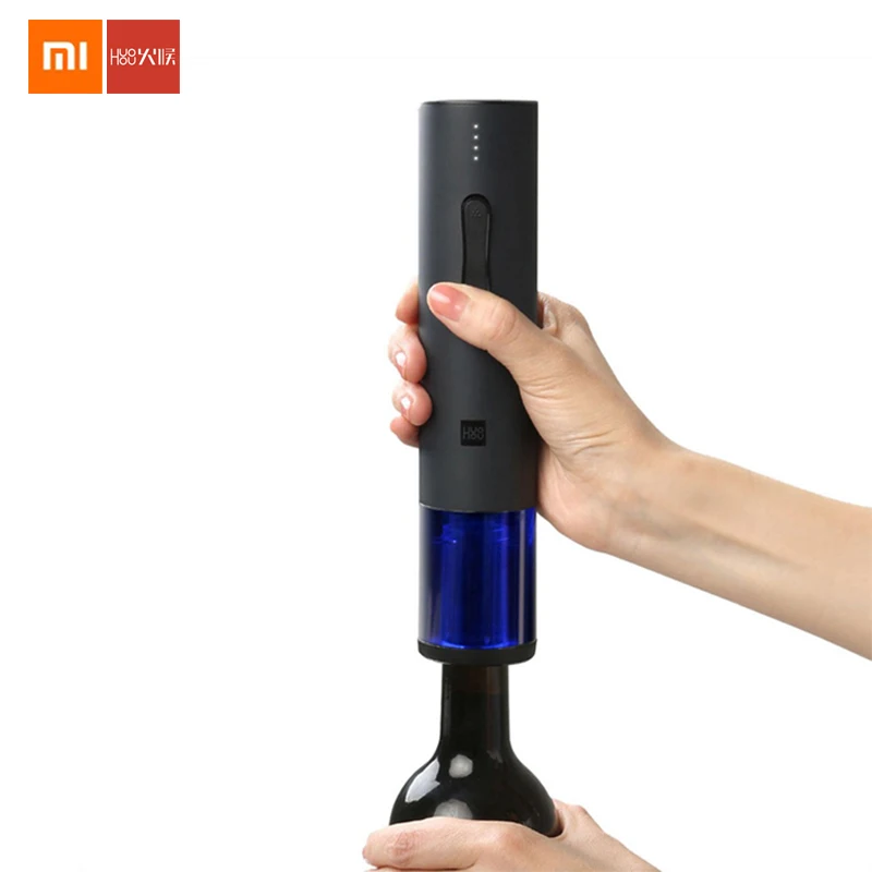Pаспродажа Оригинальный Xiaomi Mijia Huohou автоматическая бутылка Красного вина Электрический штопор фольга резак пробковый инструмент для 6s открытой батар...