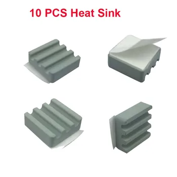 

10 Pcs Raspberry Pi 3 Heat Sink Ceramic Heat Sink CPU Cooling Heat Sink for Raspberry Pi Orange Pi
