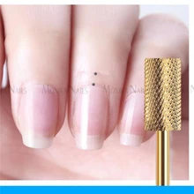 8 Размер баррель золото карбида ногтей дрель небольшое сверло Burr резцы для фрезы электрическая машинка для маникюра аксессуары педикюрный инструмент