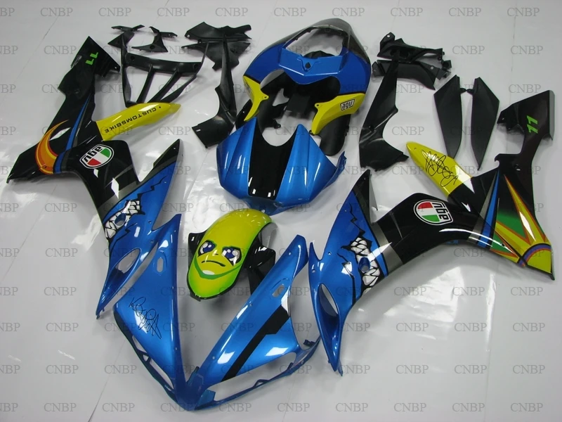 

for YAMAHA YZFR1 05 06 Full Body Kits YZF1000 R1 2004 - 2006 Blue Black Shark Body Kits for YAMAHA YZFR1 04 06 Bodywork