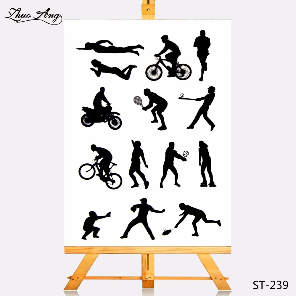 

ZhuoAng Transparent Clear Stamp Many Kinds Of Sports Seal for DIY Scrapbooking Photo Album Card Making DIY Decoration Supply