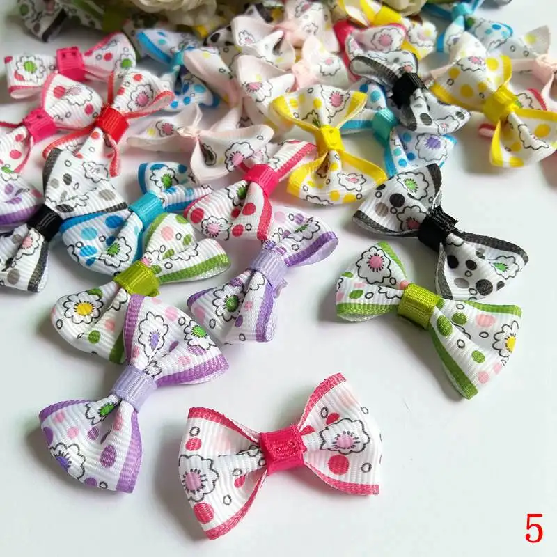 

40pcs Fashion Wedding Decoration Artificial Flowers Gird Ribbon Bow Flowers DIY Craft Wedding Decoration For Hair Accessories