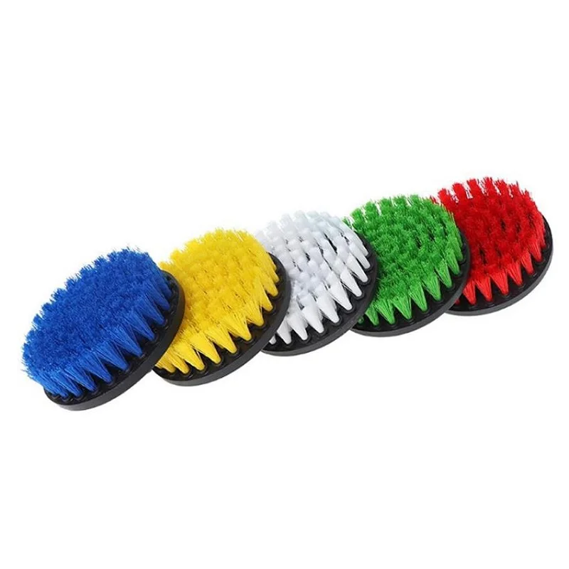 

4inch Drill Power Scrub Clean Brush For Leather Plastic Wooden Furniture Car Interiors Cleaning Power Scrub, Mutiple Colors