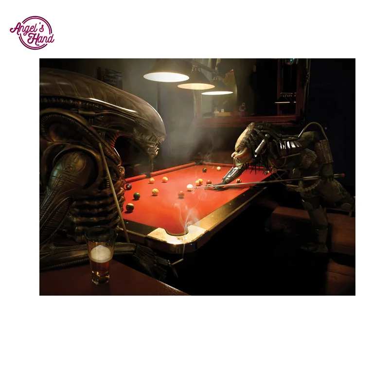 

ANGEL'S HAND 5d diamond embroidery painting diamond cross painting robot billiards round diamond Home decoration Picture