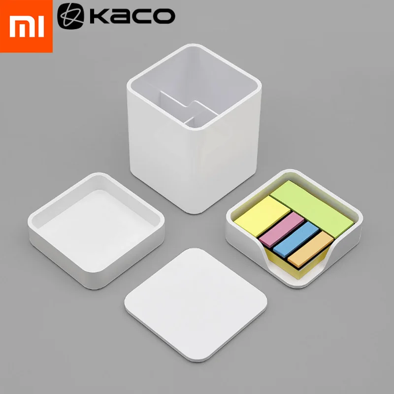 Xiaomi Mijia KACO LEMO Настольный набор для хранения, чехол для ручки, коробка для заметок, ящик для продуктов 3 в 1, сборка, свободный простой дизайн, работа для офиса Fa