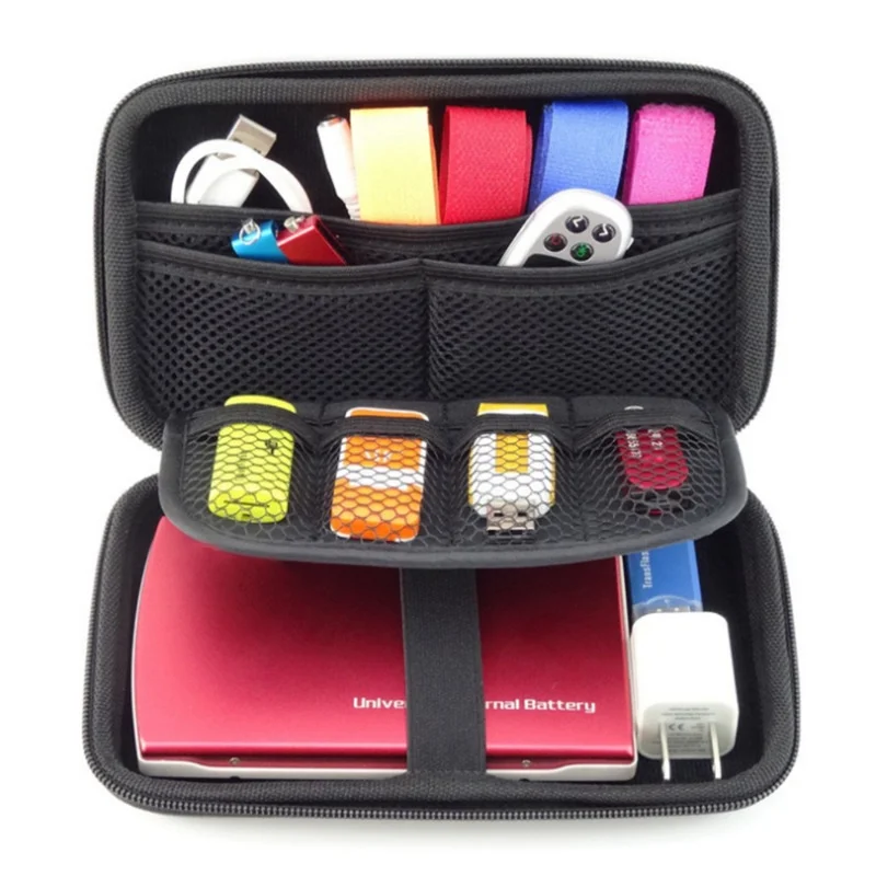 

Travel Cable Bag Portable Digital USB Gadget Organizer Charger Wires Cosmetic Zipper Storage Pouch kit Case Accessories Supplies