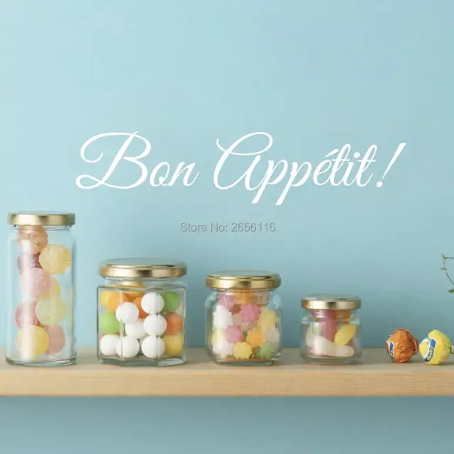 Best Quality French Quotes Wall Decals Bon Appetit Art Lettering Vinyl Stickers for Kitchen Dining Room Restaurant Decor Best Quality French Quotes Wall Decals Bon Appetit Art Lettering Vinyl Stickers for Kitchen Dining Room Restaurant Decor