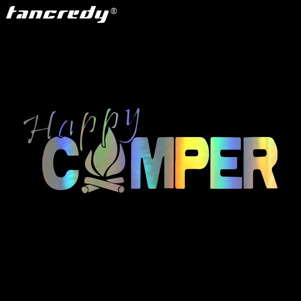 20*6 9 см Новый Стиль Dazzle Happy Camper Авто Стайлинг наклейки Виниловая Наклейка