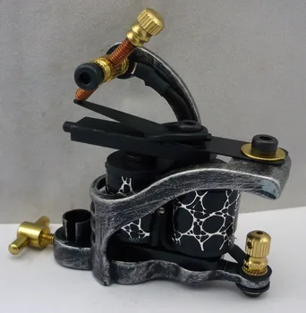 

10Pcs/lot Pro Casting Iron Tattoo Machine 10 Wraps coil stainless steel Tattoos Body Art Gun Coil Machine LPC-ITM-7036-5E