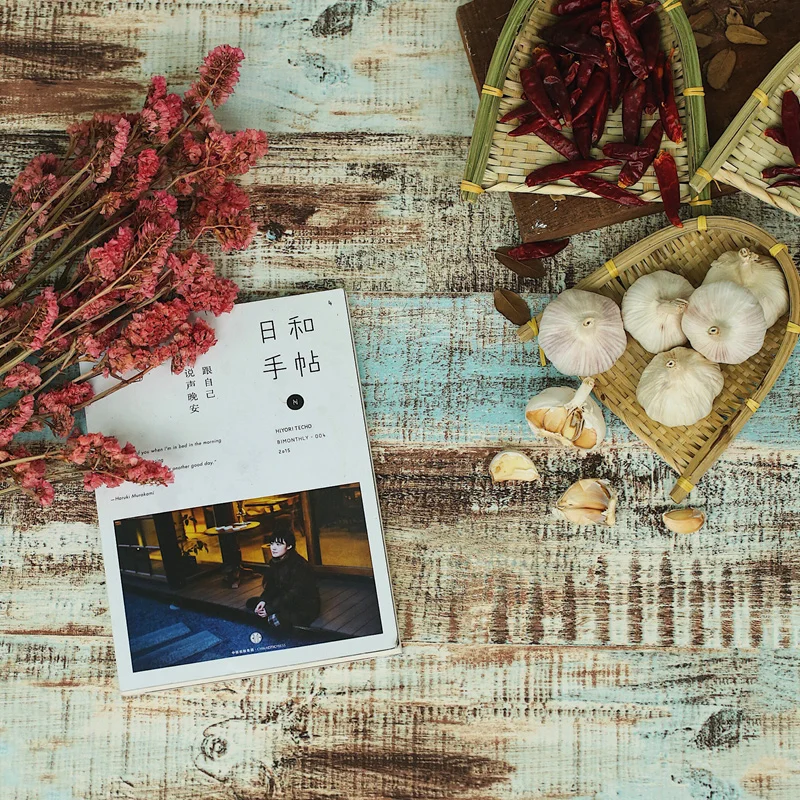 

Width 50cm / 19.7inch Simulated Wood-grain Board Texture Paper for Gift Food Fruit Photography Backdrop Photo Studio Accessories