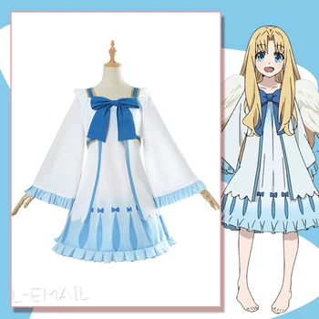 

[Stock]Aneko Yusagi Philo Lovely Angel Dress Cosplay Costumes Full Set For Female Party Role Play Clothes Free Shipping