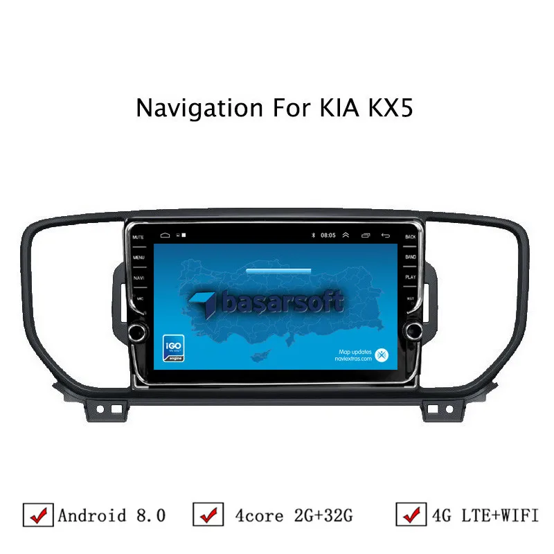 9&quot Android 6.0/8.0/8.1 Car DVD GPS Navigation For Kia Sportage 2016 2017 2018 KX5 Radio Stereo Head Unit With WIFI/4G LTE | Автомобили