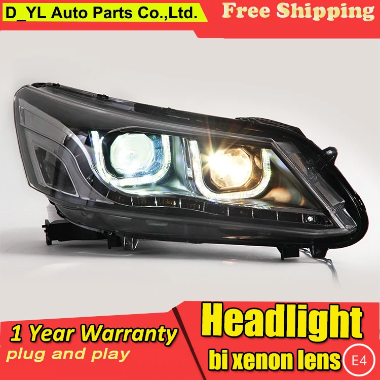 Car Styling LED Head Lamp for Honda Accord headlights 2014 2015 Accord