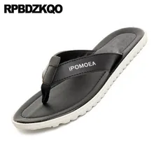 Плоские воды Шлепанцы пляж мягкий дизайнер обувь черный люди домашние тапочки Мужские сандалии летние наружные надевать слайды воздухопроницаемый