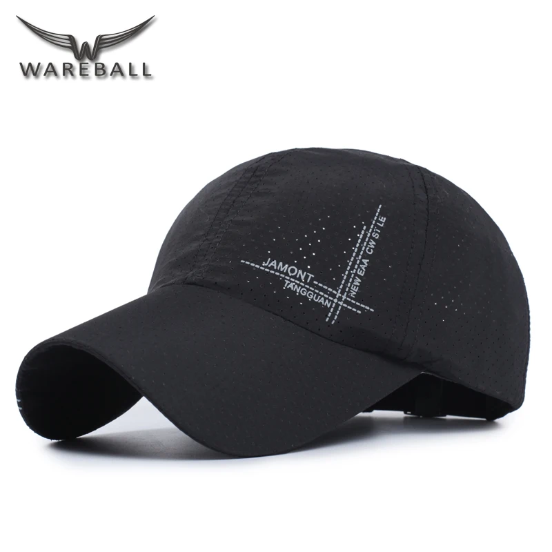 [WAREBALL]Новый летний бейсболка 2017 мужчины дышащий быстросохнущие сетка snapback шляпы женщины шапки солнцезащитный козырек