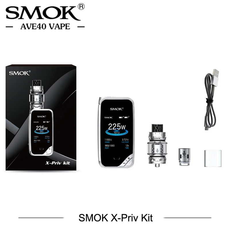 Electronic Cigarette Vaporizer SMOK X-PRIV Kit 8ml TFV12 Prince Tank Vape 225W X PRIV Mod SMOK VAPE Kit VS G-priv 2 E-Cigarette Electronic Cigarette Vaporizer SMOK X-PRIV Kit 8ml TFV12 Prince Tank Vape 225W X PRIV Mod SMOK VAPE Kit VS G-priv 2 E-Cigarette