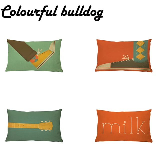Cheap Skateboard Shoes Pillowcase Nordic Retro Creative Waist Cushion Cover 30*50cm Letter Milk Guitar Living Room Rock Chair Kid Gift Cheap Skateboard Shoes Pillowcase Nordic Retro Creative Waist Cushion Cover 30*50cm Letter Milk Guitar Living Room Rock Chair Kid Gift