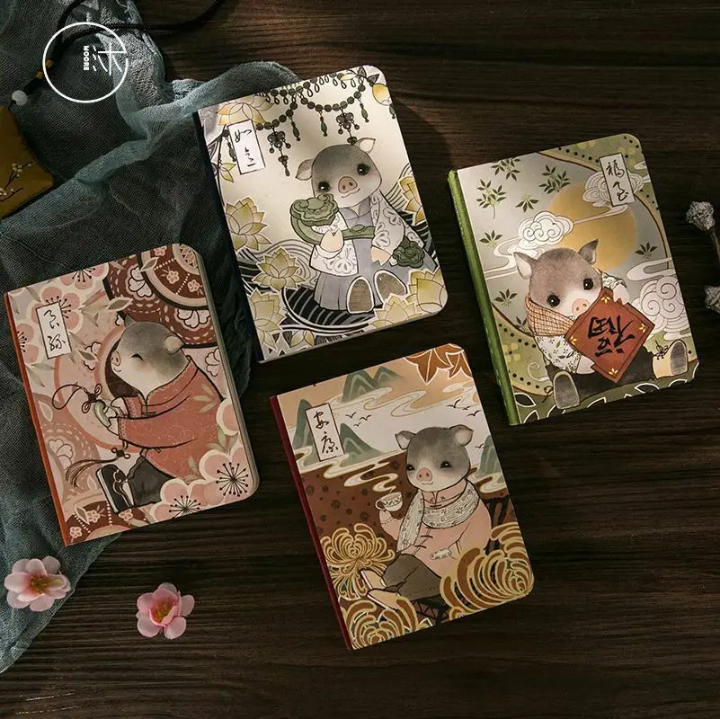 

Chinese style account book kraft paper diary notebook notepad schedule notebook