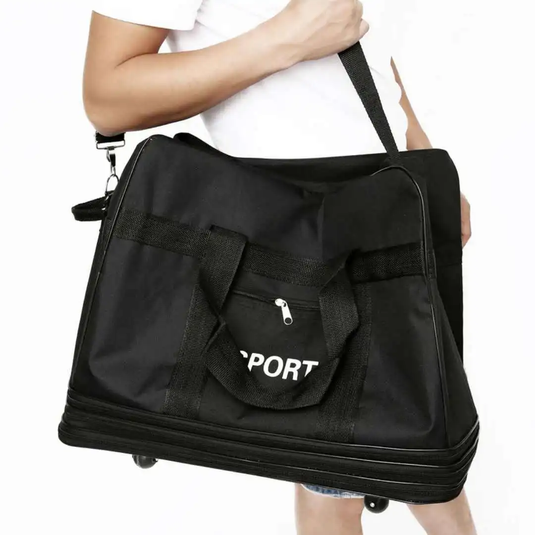 Большая вместительная портативная Дорожная сумка на колесиках, багаж может расширить авиационную клетчатая сумка, мобильный рюкзак на