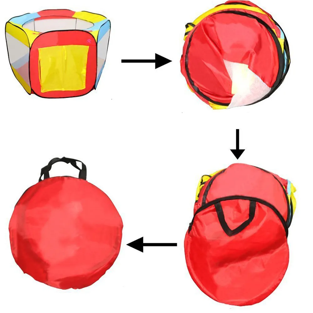 Портативный Tipi детская палатка для детей Открытый сухой бассейн мяч коробка игрушка складной Wigwag шатер шар бассейн игровой домик детский дом