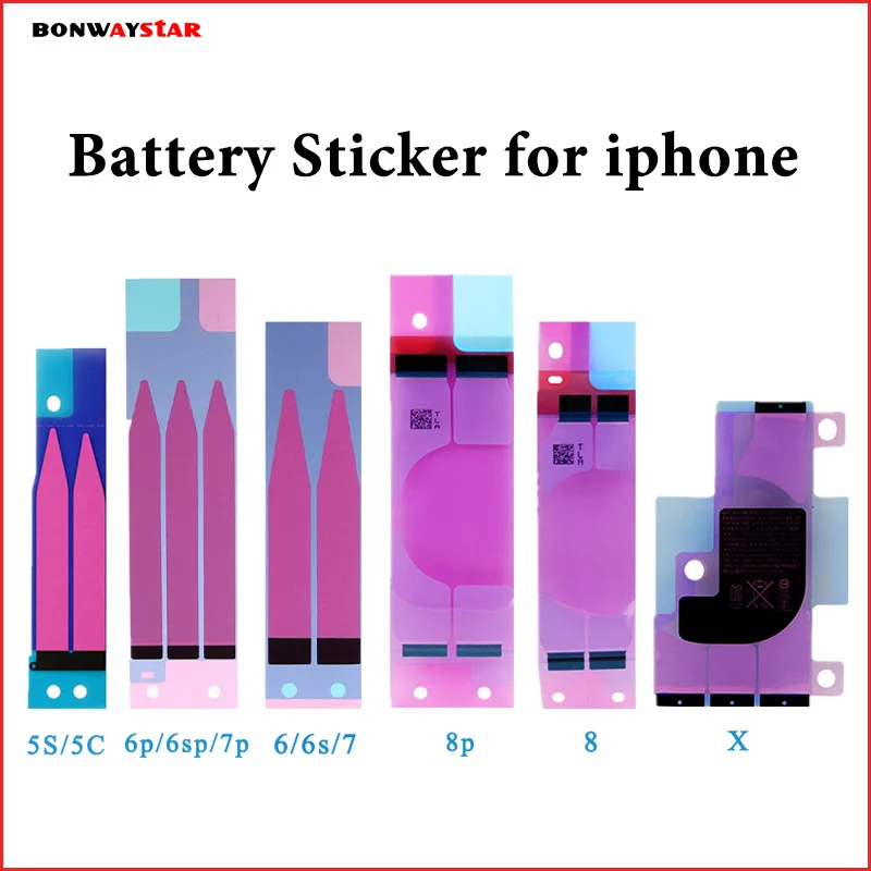 

Battery Adhesive Sticker for iPhone 6 6S Plus 5S 7 7Plus 5 X XS MAX XR Battery Housing Adhesive Glue Tape Trip Glue Replacement