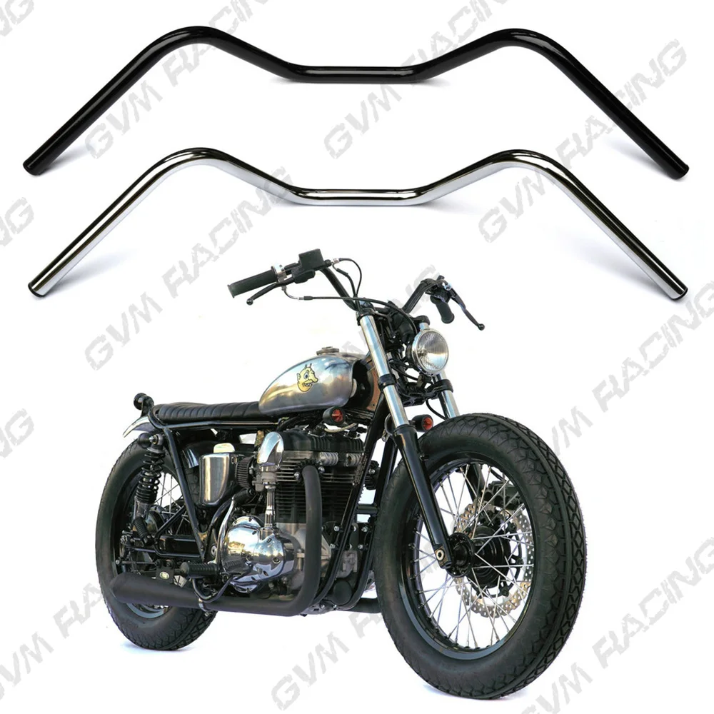Винтажные Драг Стиль Кафе RACER скремблер 7/" 22 мм мотоциклетные ручки бар трубы руль ручки для YAMAHA HONDA