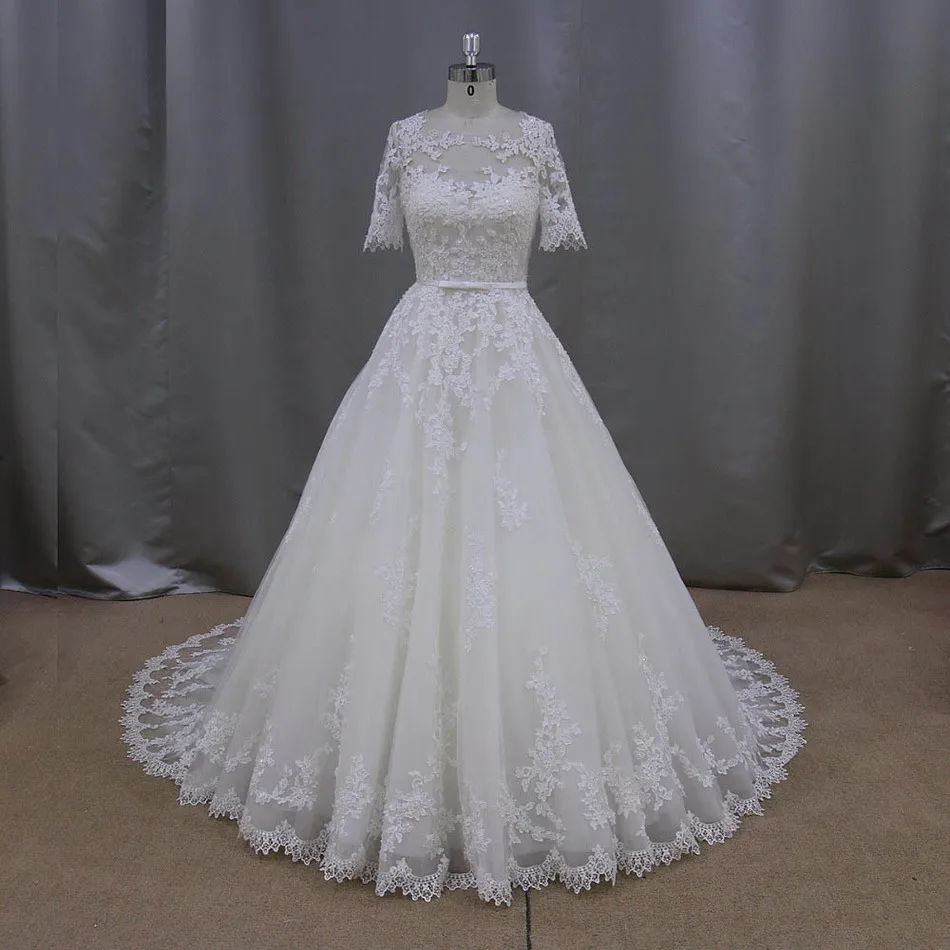 High Quality Custom Made Wedding Dress 2017 Vestidos De Noiva A Line