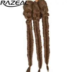 Razeal 20 "50 см 120 г синтетический женский длинный прямой оплетка шиньон на зажиме в Накладка для волос