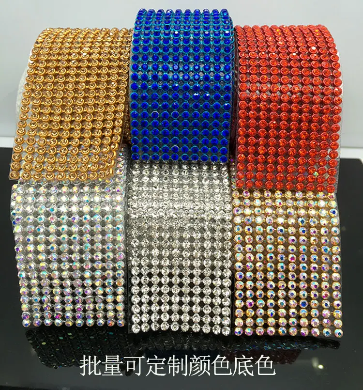 DIY Bling Rhinestone Стикеры листов Роскошный чехол для телефона Decor самоклеющиеся Скрапбукинг Стикеры обувь украшения 3*45 см