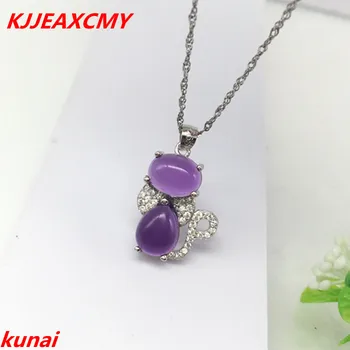 

KJJEAXCMY boutique jewels 925 pure silver amethyst amethyst jewelry 925 silver inlaid with kitten pendants to send necklaces
