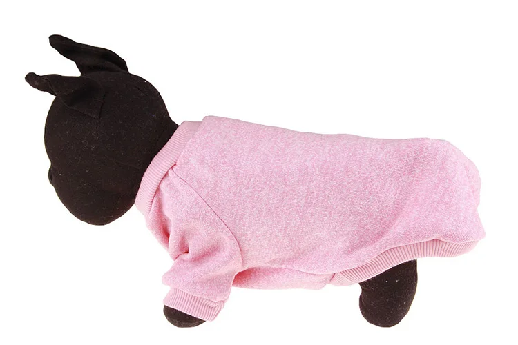 9 цветов, Свитера для маленьких собак на зиму и весну, мягкая хлопковая теплая одежда для щенков, чихуахуа, Рождественская одежда для домашних животных, уличная спортивная одежда для собак - Цвет: light pink