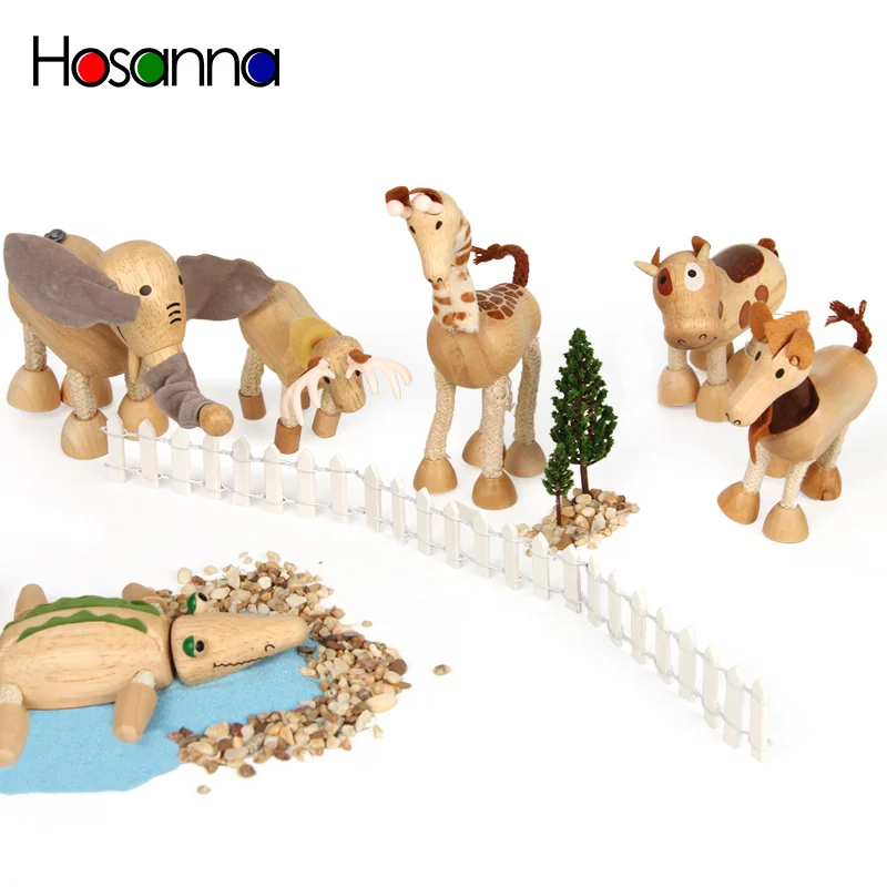 Hosanna/Детские деревянные игрушки-животные, деревянные игрушки для детей, куклы, 1 шт. модель