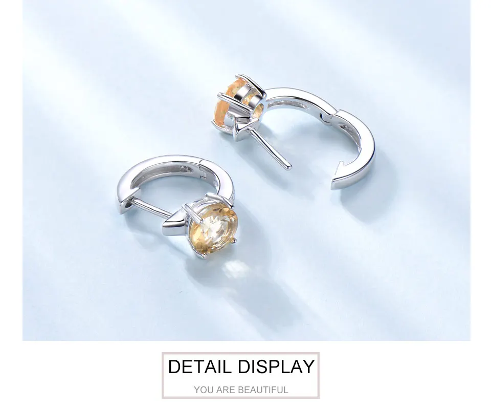 925 sterling silver natural citrine earrings for women (5)