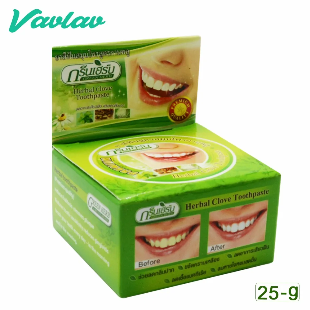 Green Herb Natural Herbal Clove Toothpaste Tooth Whitening Toothpaste