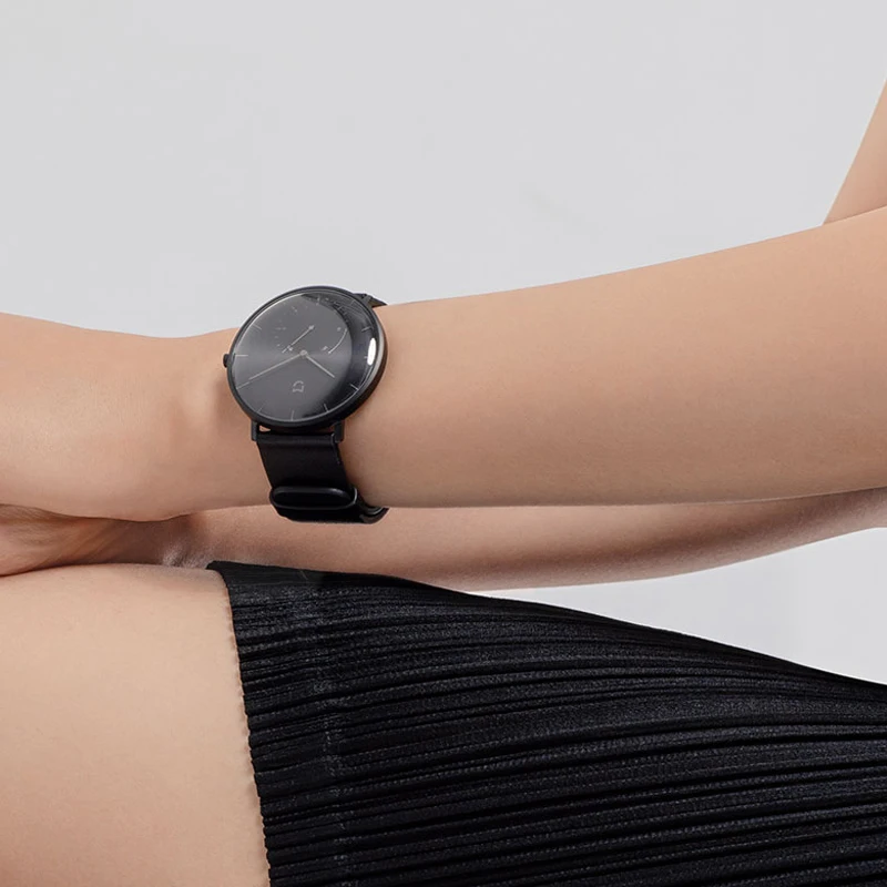 Оригинальные кварцевые Смарт часы Xiaomi Mijia Mi мужские кожаные простые женские