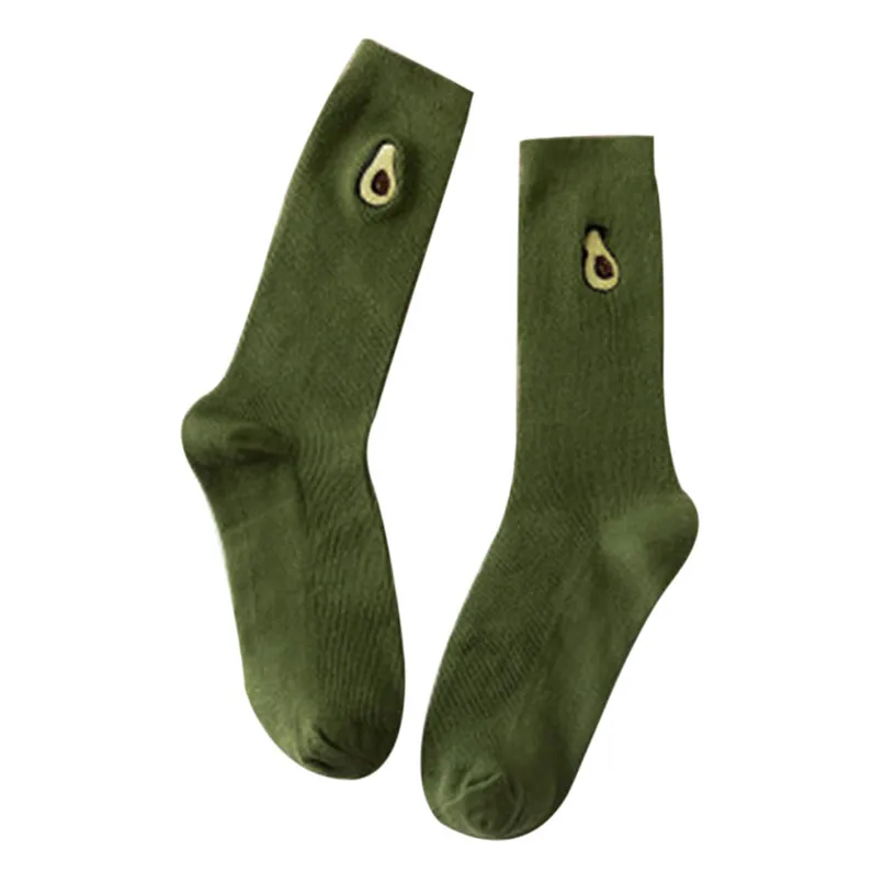 Удобные носки для велоспорта женские модные женские и мужские милые носки с вышитыми фруктами Спортивные Повседневные хлопковые носки термоноски#2D19
