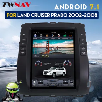 

ZWNVA Tesla style Screen Android 7.1 RAM 2GB ROM 64GB Multimedia Car DVD Player GPS Navigation For Land Cruiser Prado 2002-2008
