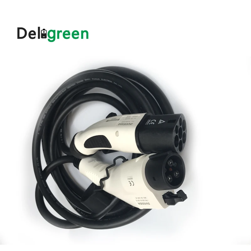 Зарядный кабель DUOSIDA EV 16A 32A Type 1 к 2 IEC62196 J1772 с 2M TUV/UL|Вилки розеткой| |
