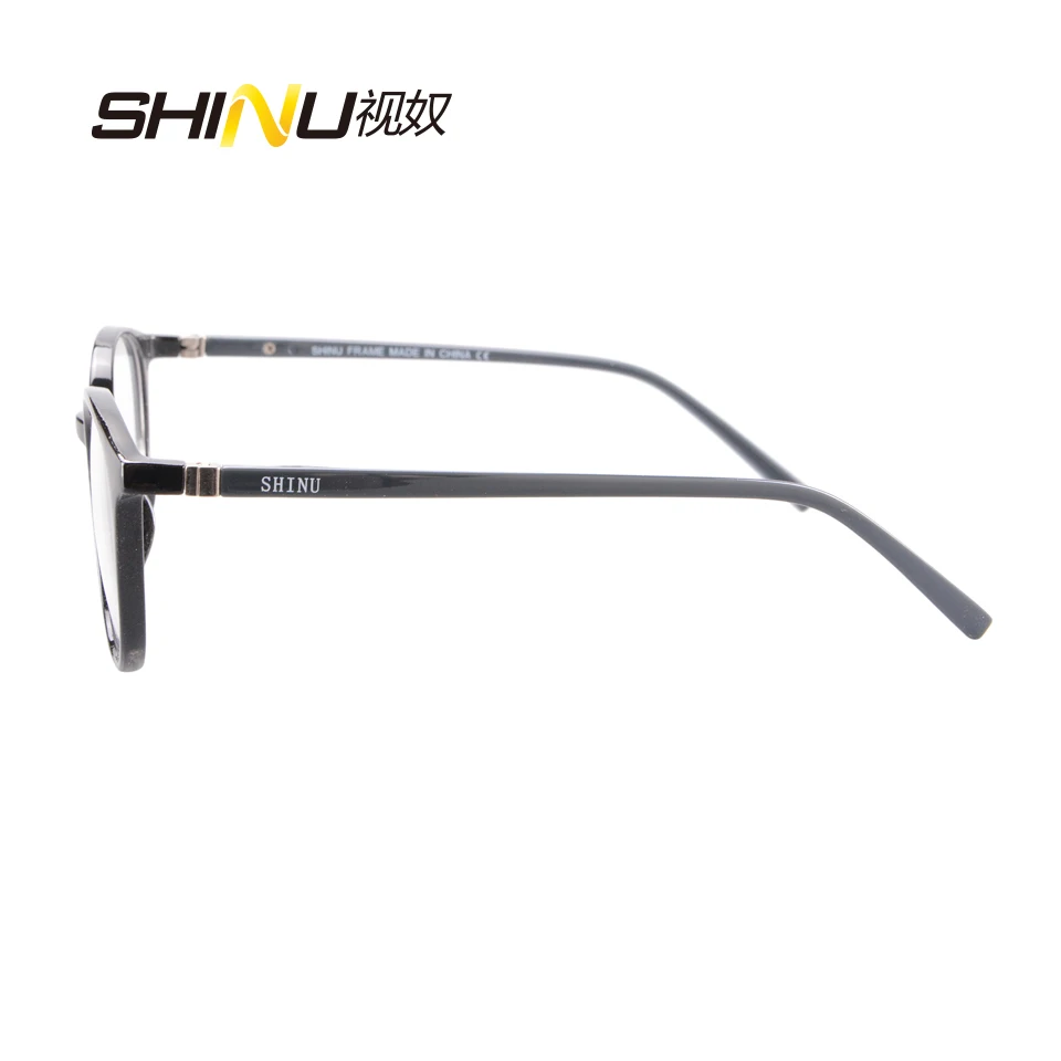 Tanie Gorąca sprzedaż marki progresywne okulary do czytania kobiety multi focus okulary starczowzroczne dla blisko i duża odległość óculos De Grau SH073